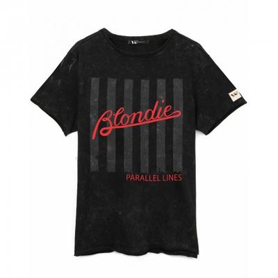 Blondie Unisex Adult Parallel Lines T-Shirt