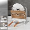 Pot Lid Organizer Pan Lid Holder Space Saving Pot Top Rack For Kitchen Countertop Dining Restaurant Cabinet Sink Pantry Home