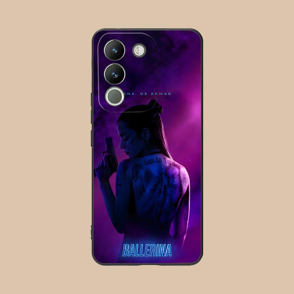 Ana de Armas Matte TPU Mobile Phone Case for VIVO Y77 76 75 74 73 72 58 56 55 51 50 38 36 Y19 Y18 Y03 Y01 5G Colorful Cover