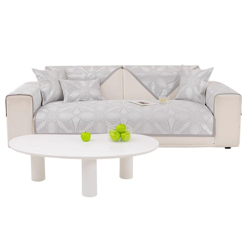 Summer Summer Summer Mat Sofa Cushion High -End Non -Slip Ice Silk Cushion Light Luxury Modern Sofa Cover Cover Cloth