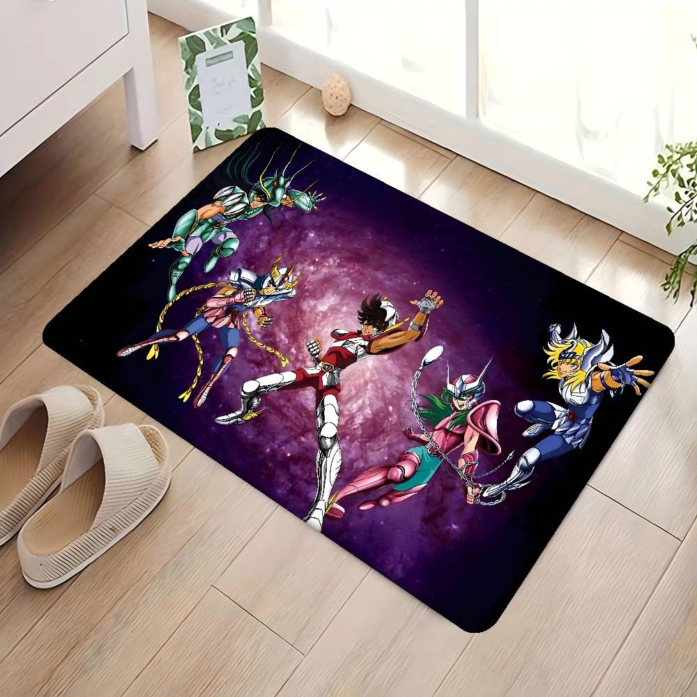 

Anime Knights Of The Zodiac Door Mat Washable Non-Slip Rug For Living Room Kitchen Sofa Chairs Area Mat 50x80 cm