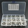 450Pcs Dowel Pin Stainless Steel Peg Support Shelves Silver Tone Locating Dowel M2 M3 M4 Slotted Pin Assortment Kit