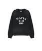 Vintage Spray Logo Sweatshirt in Schwarz