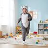 Piżama Onesie Kigurumi Kostium Przebranie Szary Husky Dzieci 95 - 105Cm