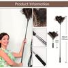 Extendable Feather Duster Reusable 1pc Feather Duster with Telescopic Handle Cleaning Tool for Ceiling Fans, Chandeliers, Blinds, Furniture