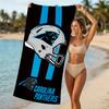 Beach Towel with Carolina Panthers Pattern - Soft,absorbent,machine Washable Lightweight&Modern,swimming,Travel Essentials