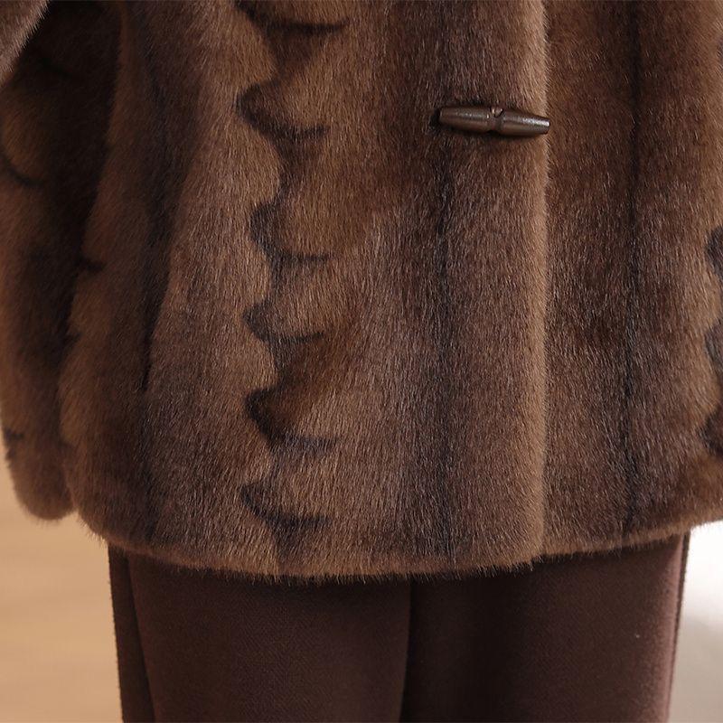 High-end Women's Outerwear New Winter Collection for Middle-aged and Elderly Mothers - Fleece-lined Extra Thick Coats