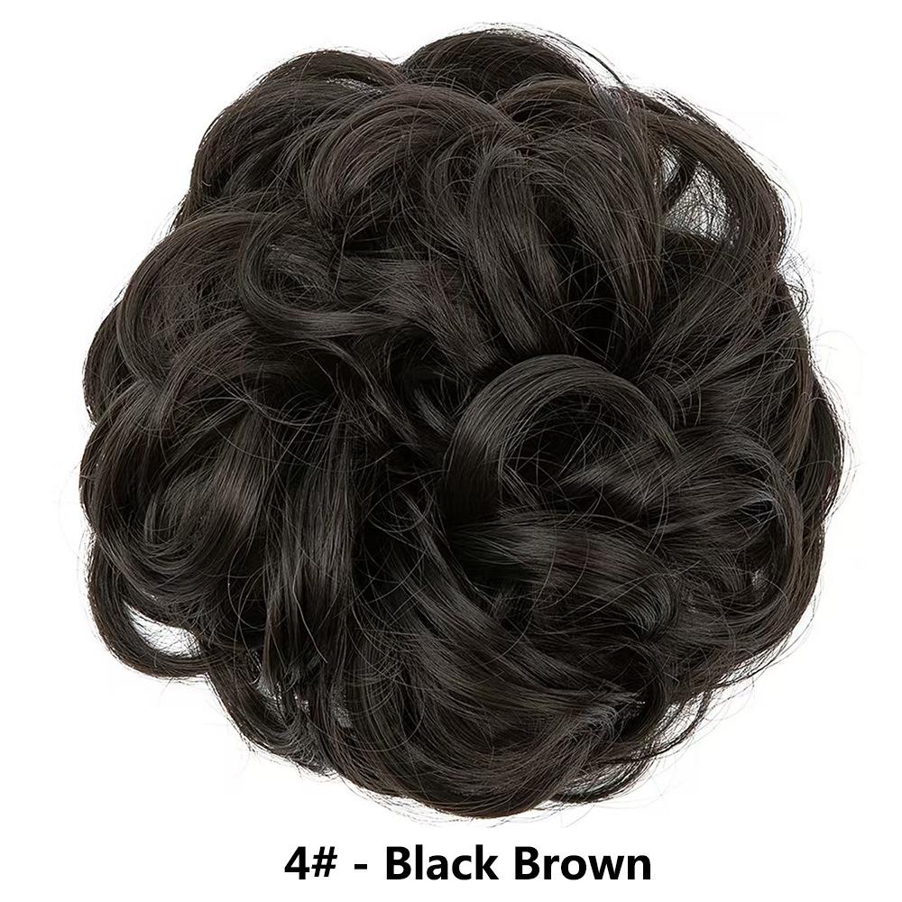 Elastici per Capelli Moda Europei e Americani - Elastici Morbidi e Spettinati per Donne, Accessori per Chignon e Parrucche, Stile Fiore a Bocciolo