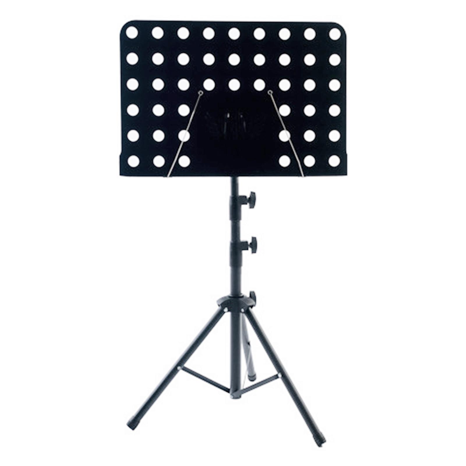 

Металлическая пюпитр Портативная и регулируемая Складная подставка для листов для гитары, скрипки, укулеле, пианино Настольная подставка для студентов для практики чёрный