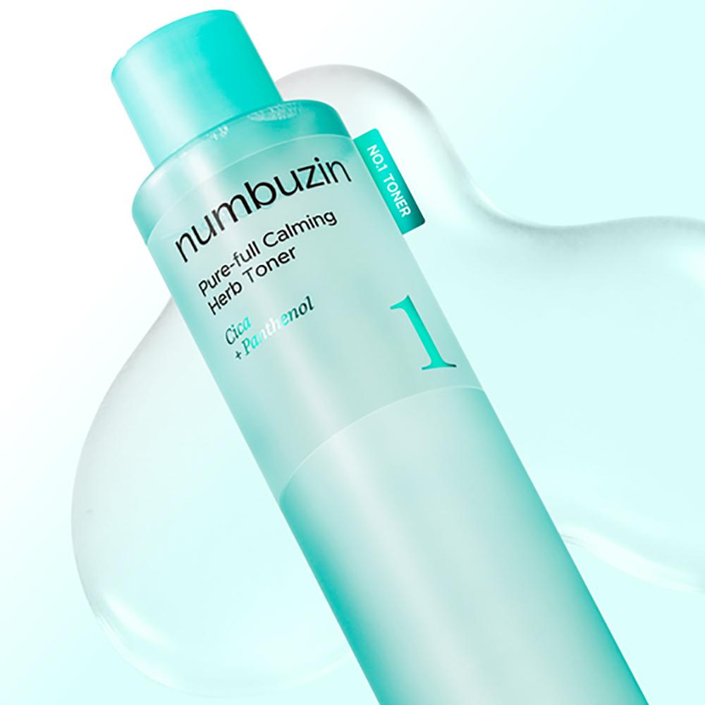 Numbuzin No.1 Pure-Full Calming Herb Toner 300ml – Herbal Soothing, Skin Refresh, Korean