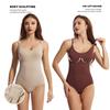 Compression Underwear Bodysuit for Adjustable Shoulder Body Waist Hip Bust Abdominal Slimming [fourfivesix Haru] Women, Straps, Shaper, Diet, Cincher,
