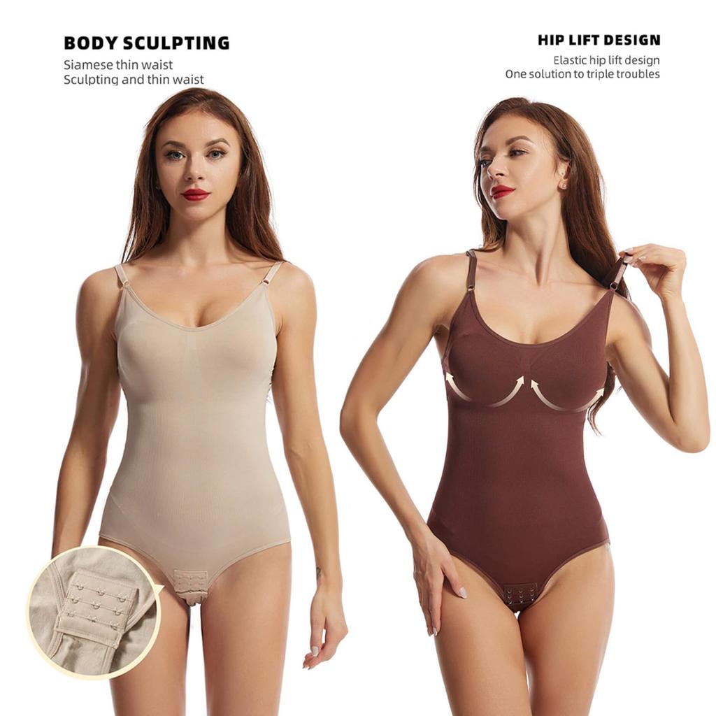 Compression Underwear Bodysuit for Adjustable Shoulder Body Waist Hip Bust Abdominal Slimming [fourfivesix Haru] Women, Straps, Shaper, Diet, Cincher,