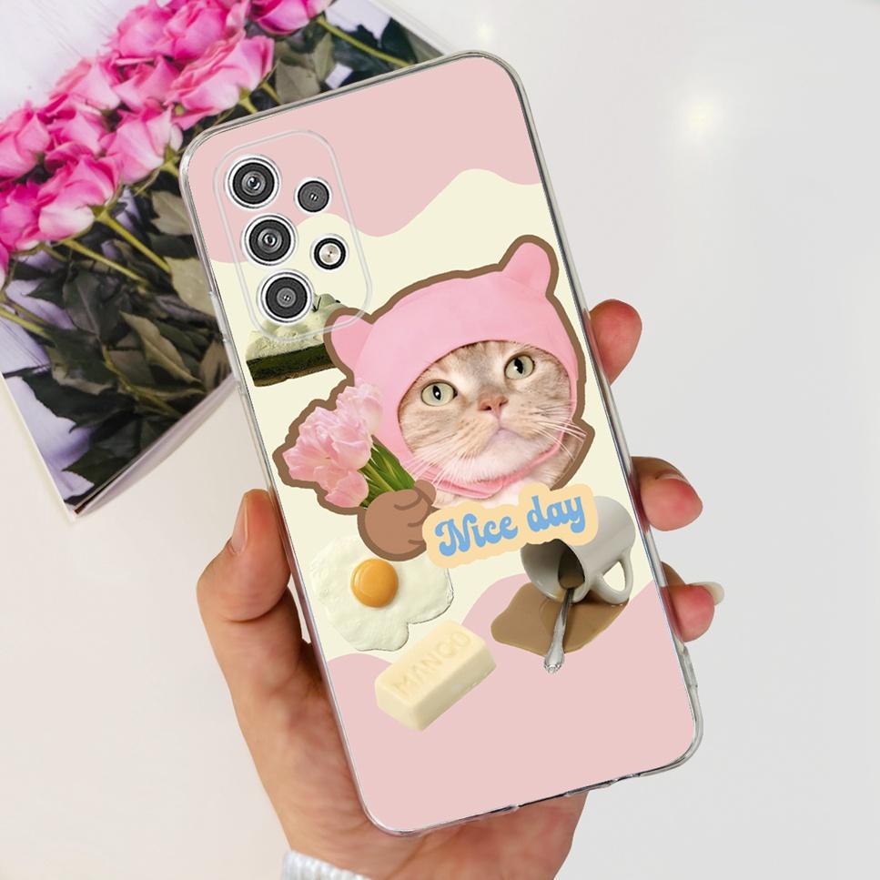 Für Samsung Galaxy A23 5G A23 4G Hülle Cartoon Astronaut Katze Weiche Silikon TPU Abdeckung Für Samsung A23 a23 6.6" Stoßstange Handyhülle