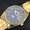 AUTOMATIC VINTAGE REFURBISHED CITIZEN 8200 JAPAN MENS BLUE DIAL WATCH a445357-1