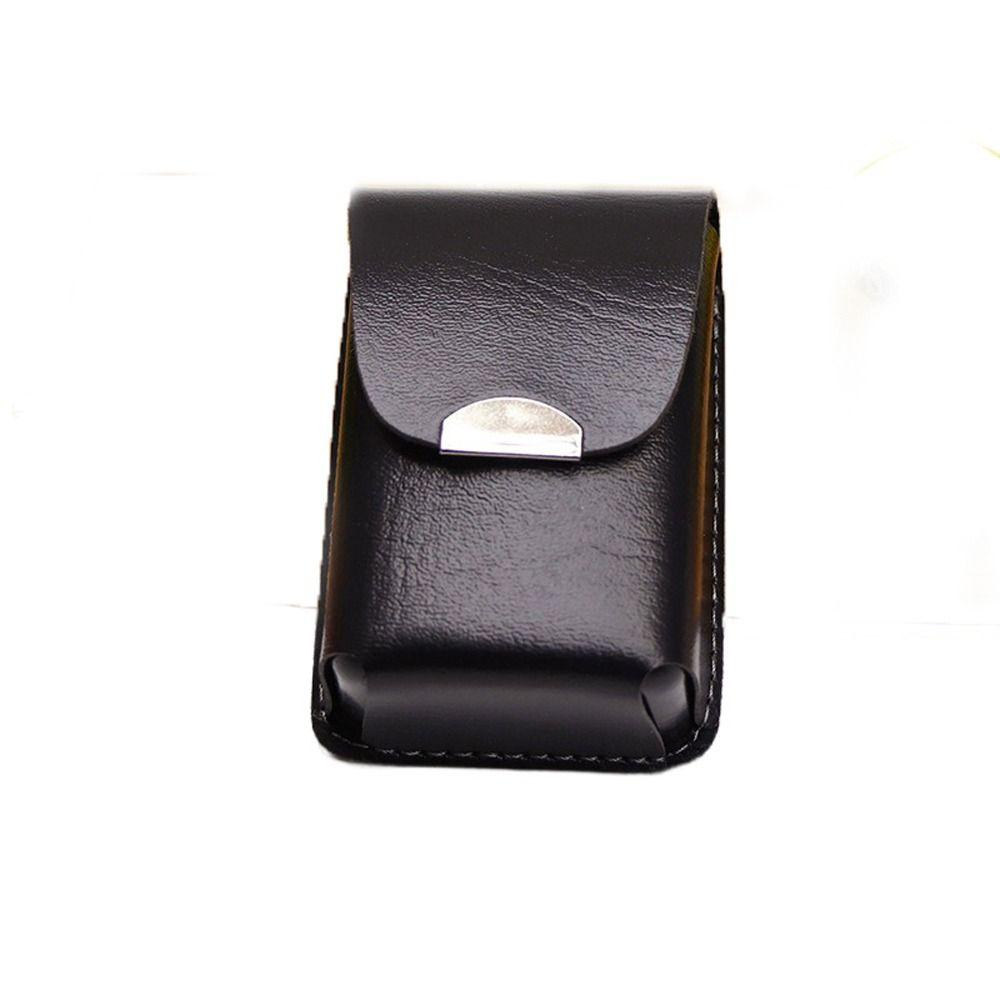 Leather Wearable Belt Glasses Case Waistpack Glasses Box Presbyopic Glasses Case Fold Glasses Case