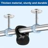4Pcs Stainless Steel Curtain Rod Holders Heavy Duty Ceiling Curtain Rod Curtain Rod Bracket  Wall
