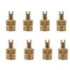 8Pcs Universal Car Auto Copper Tire Schrader Valve Stem Caps 8V1 Rims Dust Cover