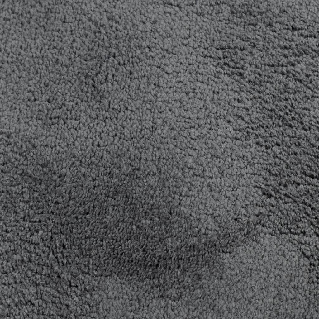 Oviedo Short Pile Rug Anthracite 120 X 120 Cm