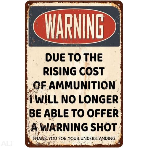 Funny Warning Vintage Metal Signs Tin Sign for Home Kitchen Bar Wall Decor 12x8 Sign