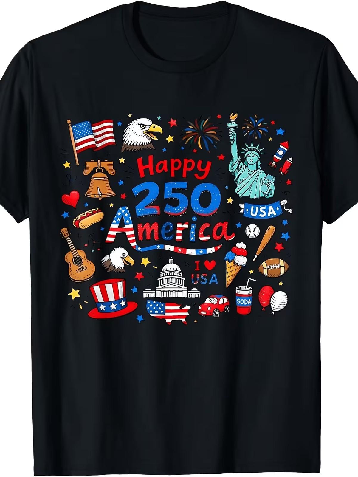 Celebrating 250 Years of Freedom: 1776-2026 Independence Day Tee S
