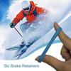 Ski Fastener Straps 30 Pieces Ski Retainers Strap Ski Brake Fixator Flexible Ski Binding Strap Binding Brake Retainer Bands For