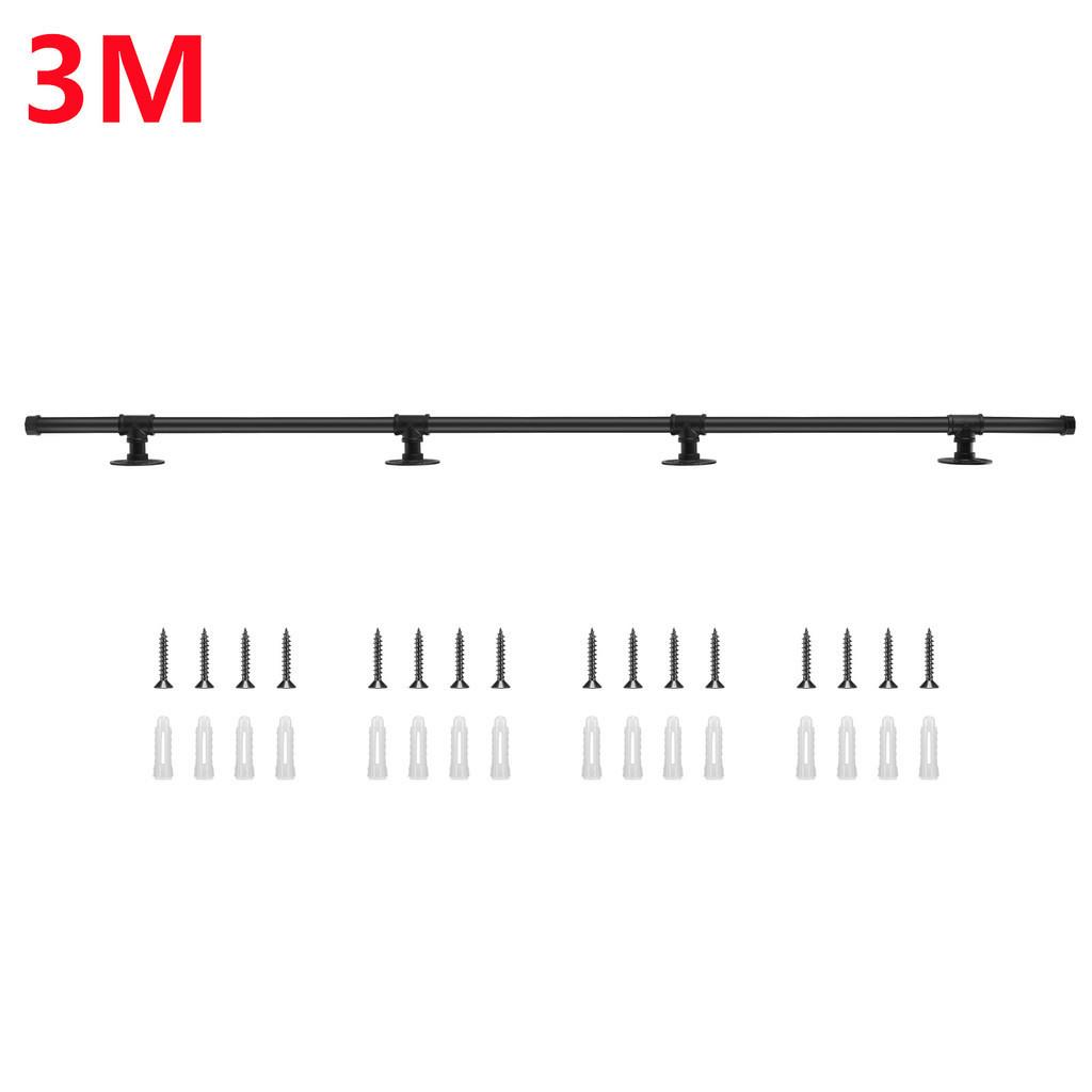 Stairs Steps Metal Handrails Non-Slip Easy Install Stairs Porch Deck Hand Rail Outdoor Indoor Stairs Porch Deck Hand Rail