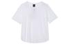T Shirts Women's White Crew Neck Moderate Straight Fit CU5523-100