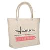 Beach Bag - PLANETEE - Insulated Beach Bag « Huissière En Vacances » - Cotton - Beige - Large Capacity