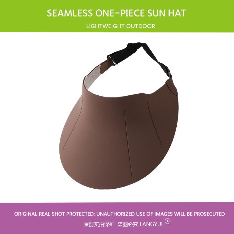 Women's Summer Adjustable Foldable Open-Top Sun Hat with Large Brim for Outdoor Travel