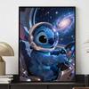 Disney diamond painting kit handmade diy 5D home decor gift unique creative Stitch space pilot craft project