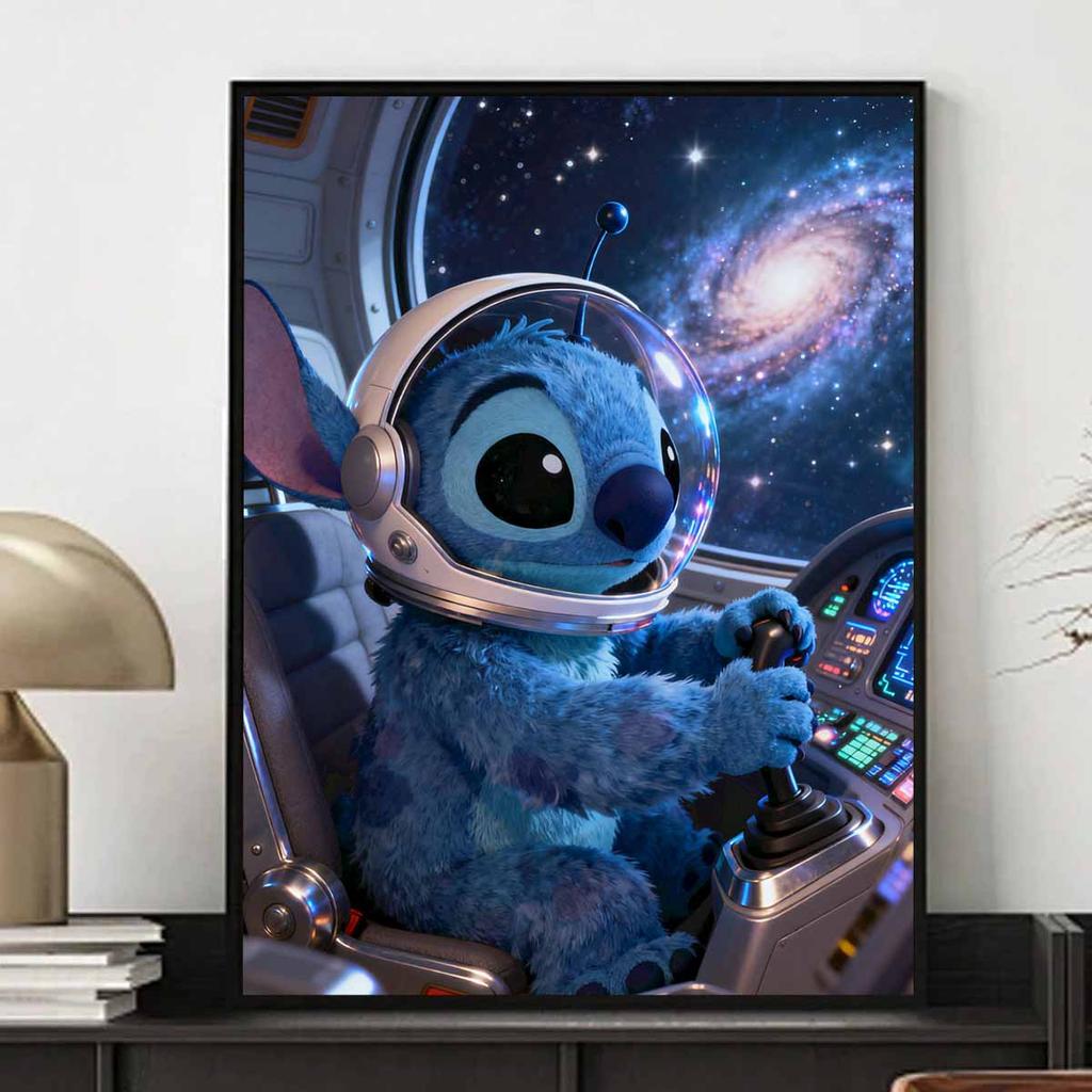 Disney diamond painting kit handmade diy 5D home decor gift unique creative Stitch space pilot craft project