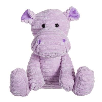 Apricot Lamb Corduroy Hippo Plush Toy for Kids, Soft and Cute, Fluffy Corduroy Hippo for Girls and Boys, 23cm