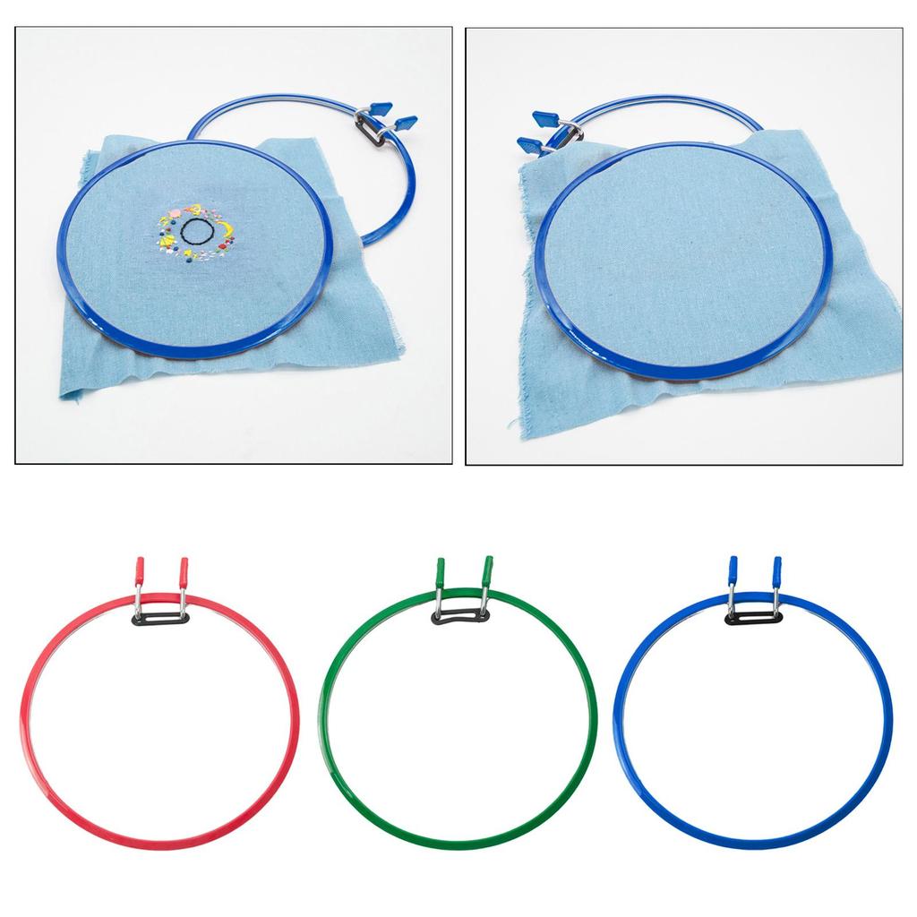 8.7'' Embroidery Hoop Spring Tension for Kids Needlecraft Household Tool