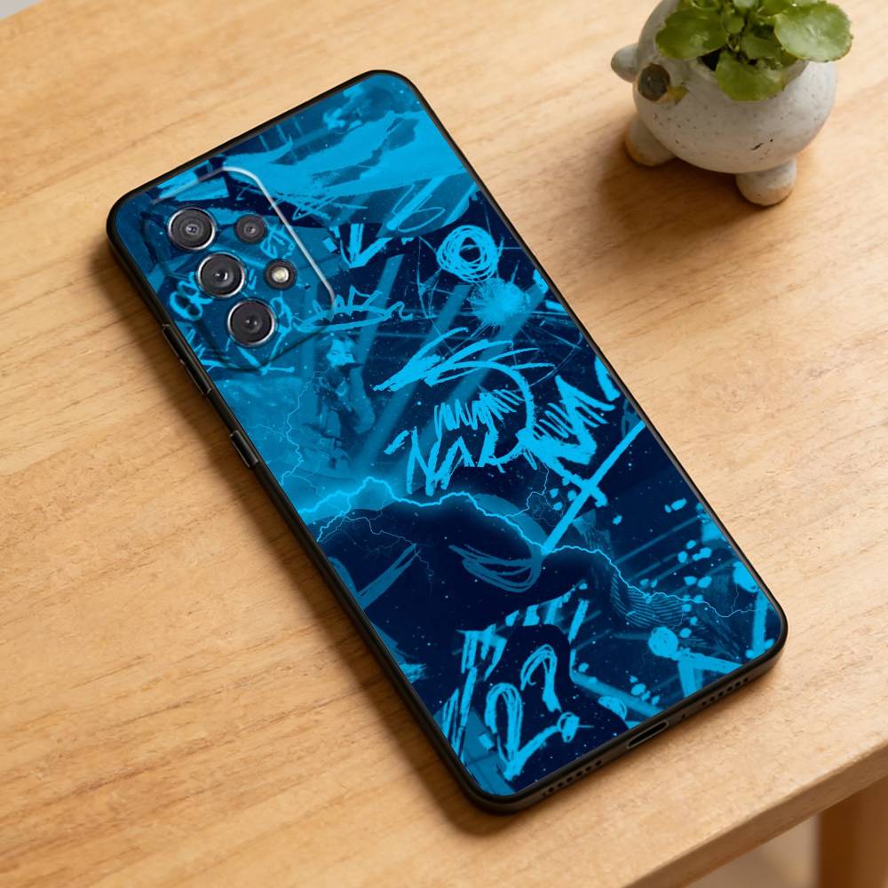 

Cool Colorful Graffiti Phone Case For Samsung Galaxy A73,A72,A71,A70,A52,A51 Others Soft Black Cover Samsung a40