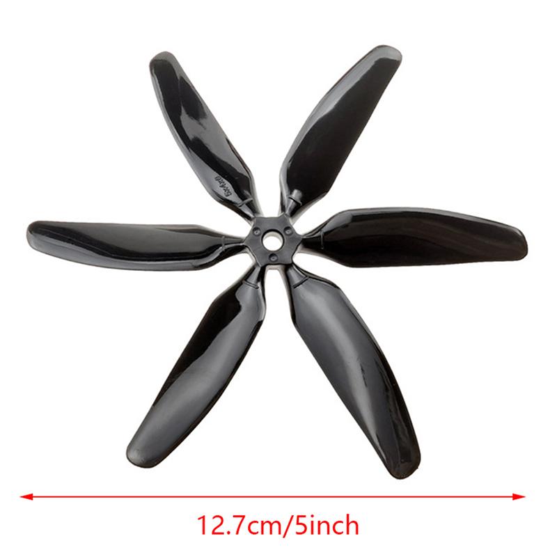 10Pcs 504060 Six-Blade Propeller Cw Ccw 5 Inch Propellers Blade For Fpv Quadcopter Racing Rc Drones Propellers Blade
