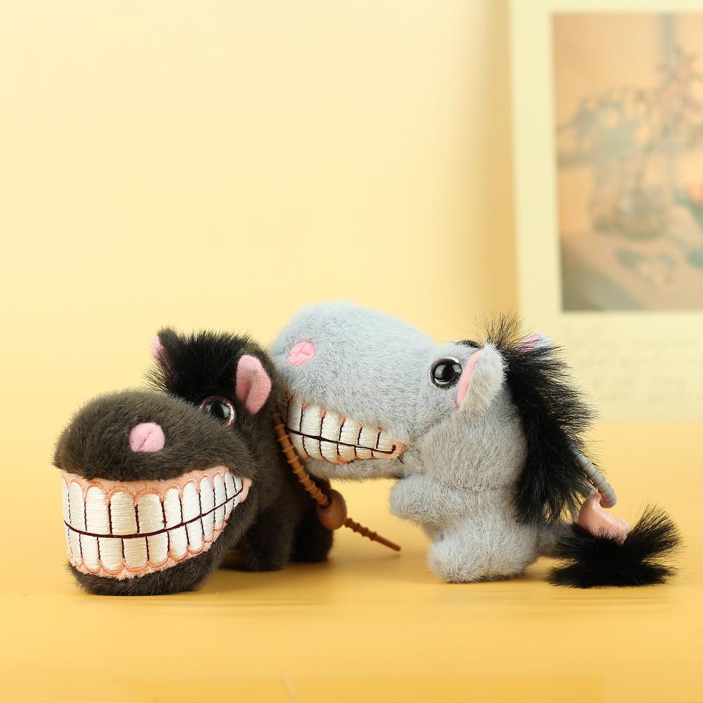 Plush Donkey Keychain Cute Plush Keychain Animal Bag Pendant Novelty Funny Keychain For Teens Birthdays Holidays