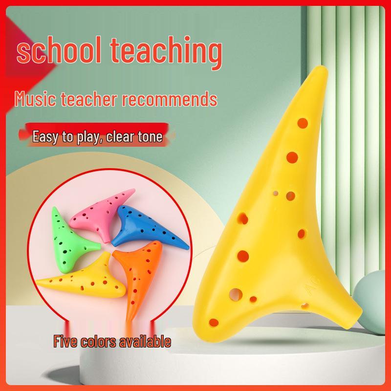 12-Hole Alto C Tone Resin Ocarina for Students