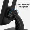 Dashboard Car Phone Holder with HUD Clip-On Design Rotating 360° Navigation Mount Universal Interior Clamp for Vehicles