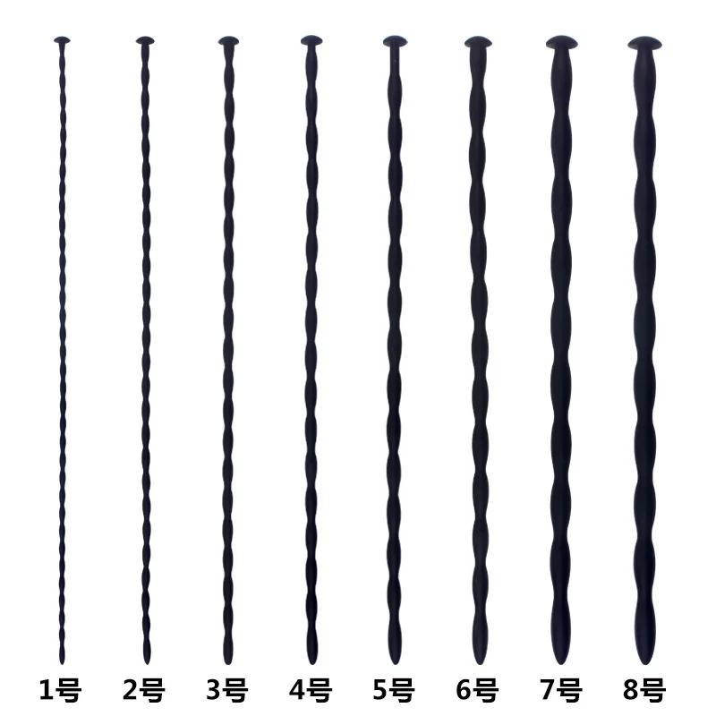 Manyjoy Stainless Steel/Silicone Long Male Urethra Plug Sounds Dilator Penis Plug Stretcher Men Rod  Insert Catheter Sex Toy