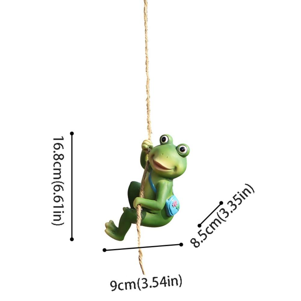 Figurine Design Animal Climbing Ornament Miniature Size Climbing Animal Statue  Balcony Decor