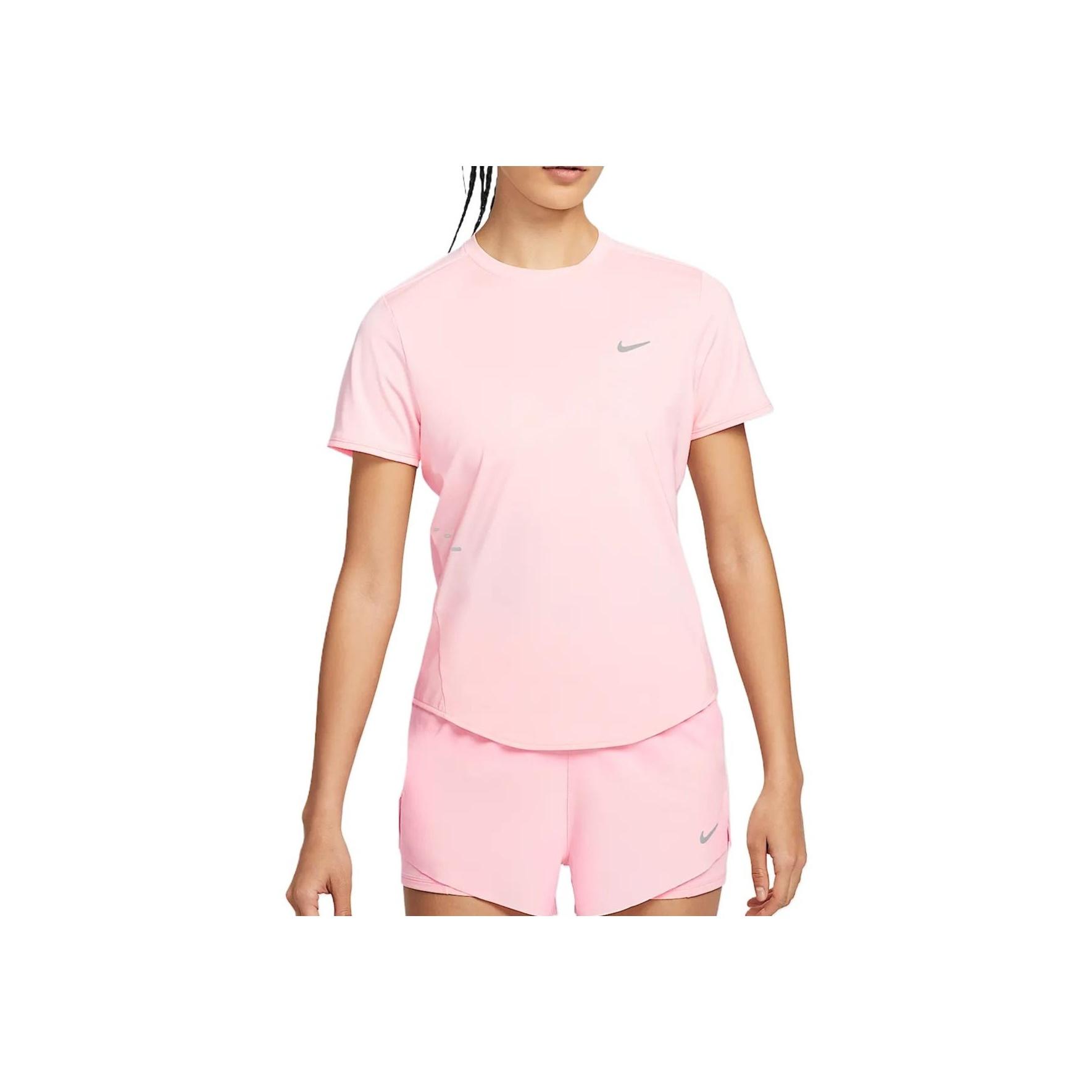 Nike Women s Swift Dri-FIT Short-Sleeve Running Top Pink HM9699-607 M