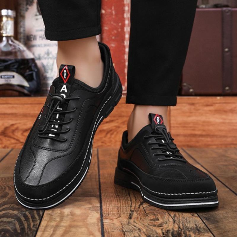 2025 New Men Shoes Breathable Leather Casual Shoe Business Men Shoes Four Seasons Versatile Tide Shoes Zapatillas Hombre