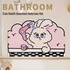 Cartoon Absorbent Bathroom Doormat with Anti-Slip Backing