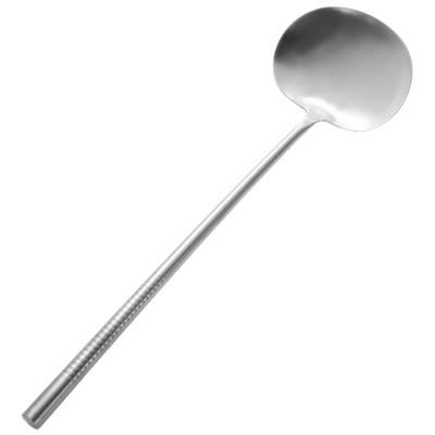 Bratlöffel Heimspatel Metallspatel für Küche Kochen Wok Tragbare Edelstahlutensilien Dosen