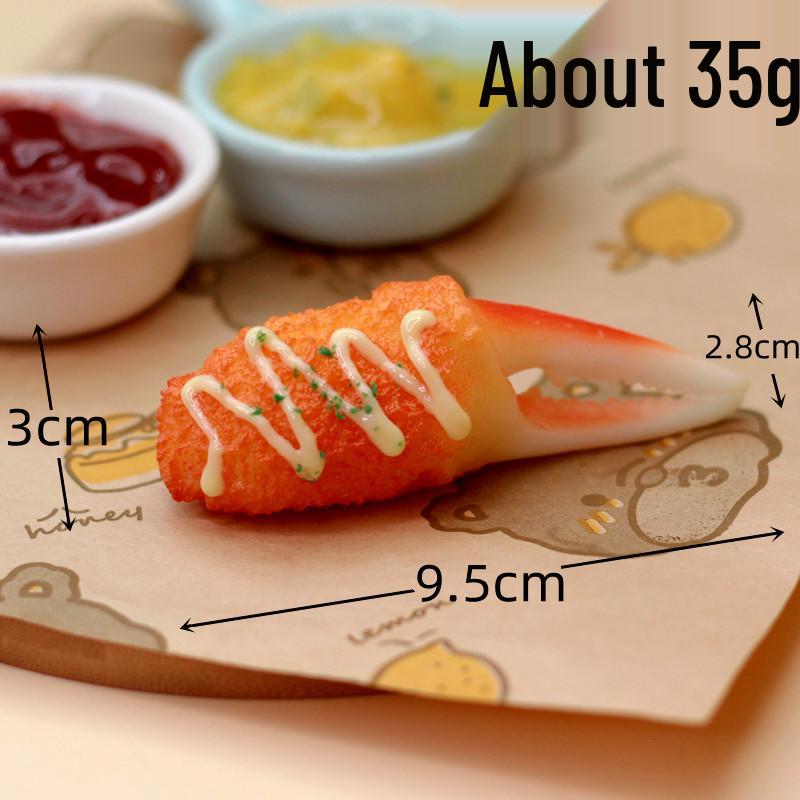 Japanese Tempura Sauce & Fried Shrimp Play Props for Kids' Photography