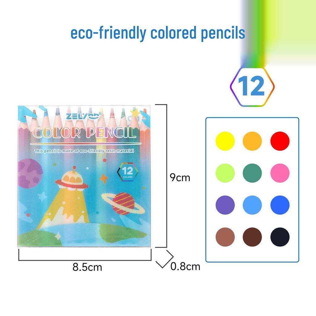 Zhenglin Erasable Colored Pencils – 24, 36, and 48 Color Sets for Children and Students Drawing and Coloring.
