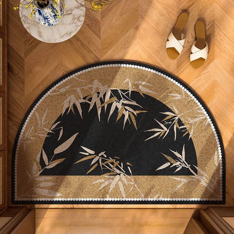 Half Circle Entrance Door Mat Entrance Floor Mat Outdoor Entrance Foyer Rubbing Foot Mat Dirt Resistant New Chinese Style Carpet
