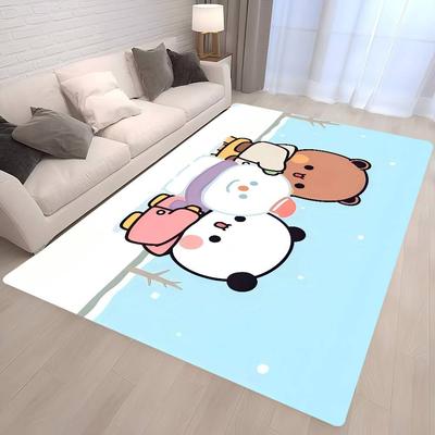 Dudu Bubu Cartoon Hallway Carpet Washable Non-Slip Living Room Sofa Chairs Area Mat Kitchen Doormat Area Rug