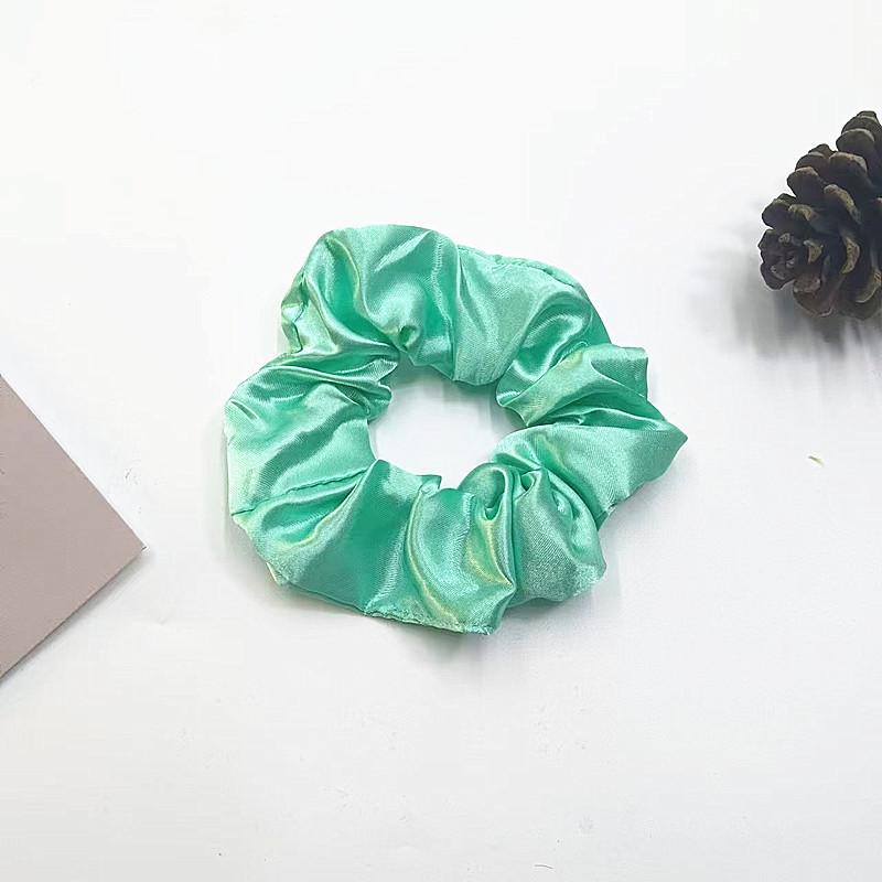 Flauschiger Satin-Haargummi: Einfarbiger, nicht-schädigender Spitzenkopfschmuck für Frauen