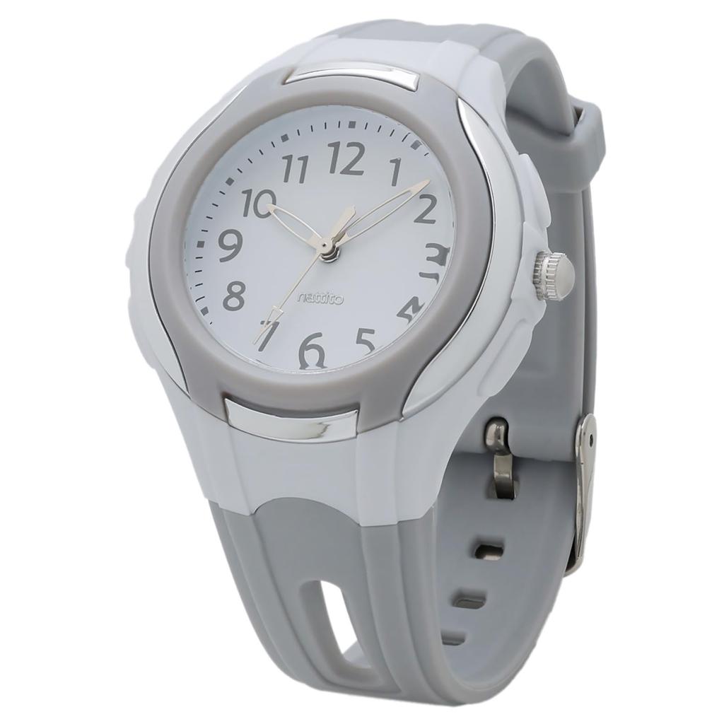 Fieldwork Analog Watch with Urethane Women's Strap, Gray, YM103P-2